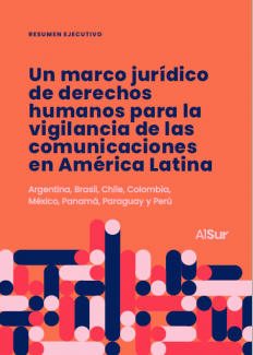 Portada reporte Un marco jurídico de derechos humanos para la vigilancia de las comunicaciones en América Latina